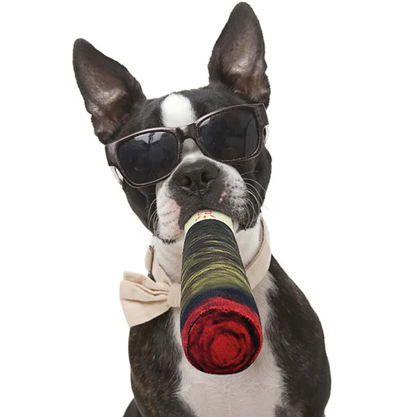 Cigar Plush Interactive Sound Dog Toy