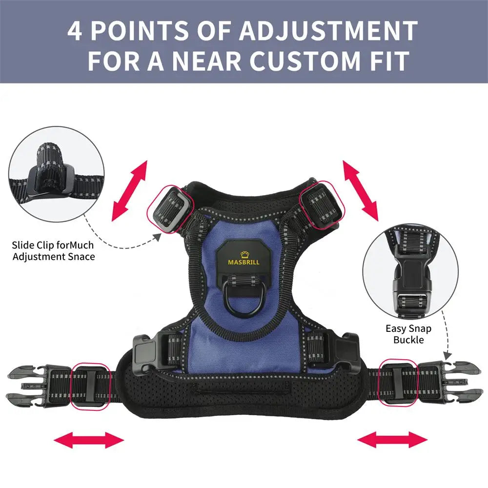 Reflective Large Dog Harness