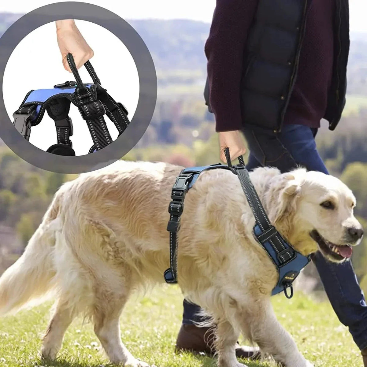 Reflective Large Dog Harness